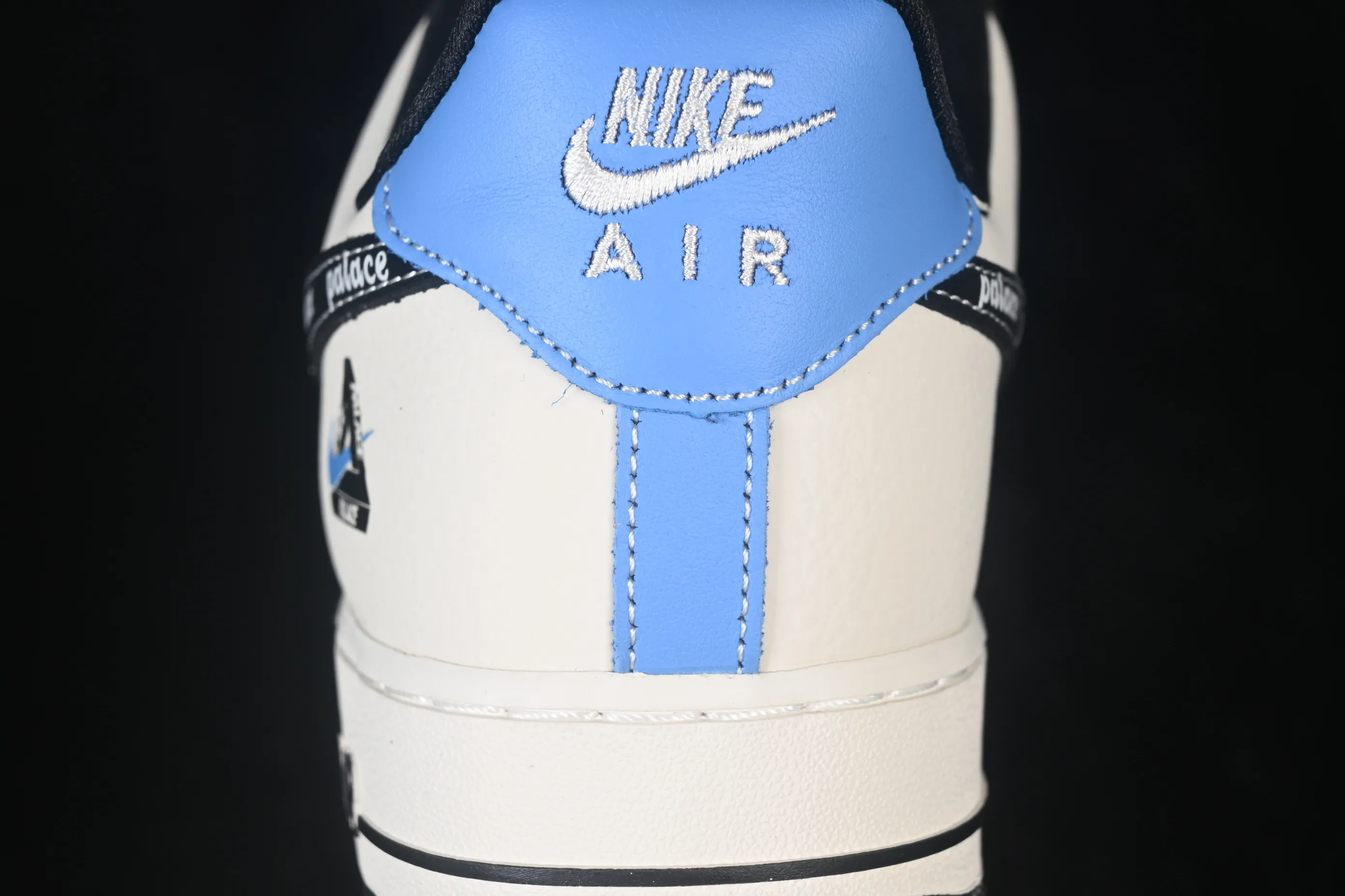 All categories Nk Air Force 1 Air Force series Nk Air Force 1 Low Air Force low-top Nike Air Force 1'07 Low Black, beige and blue contrast Air Force 1 low-top casual sneakers DW8806-005